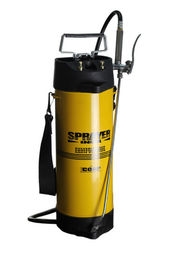 Gelbe Farben-rostfreier Pumpen-Sprüher mit Manometer-und Reifen-Ventil 10L